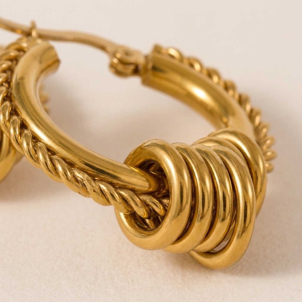 Bali hoops Oorbellen