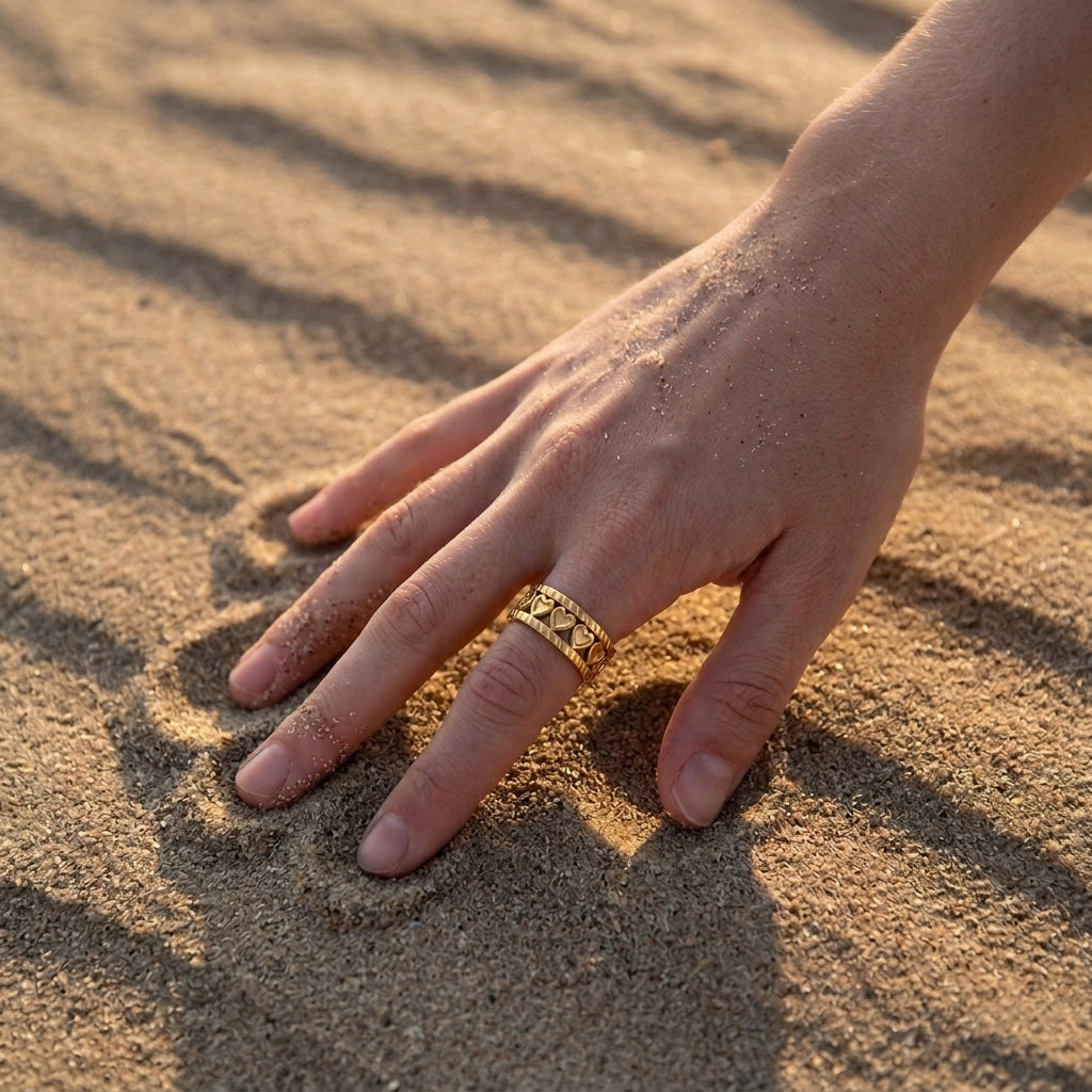 Hol Hartpatroon Ring