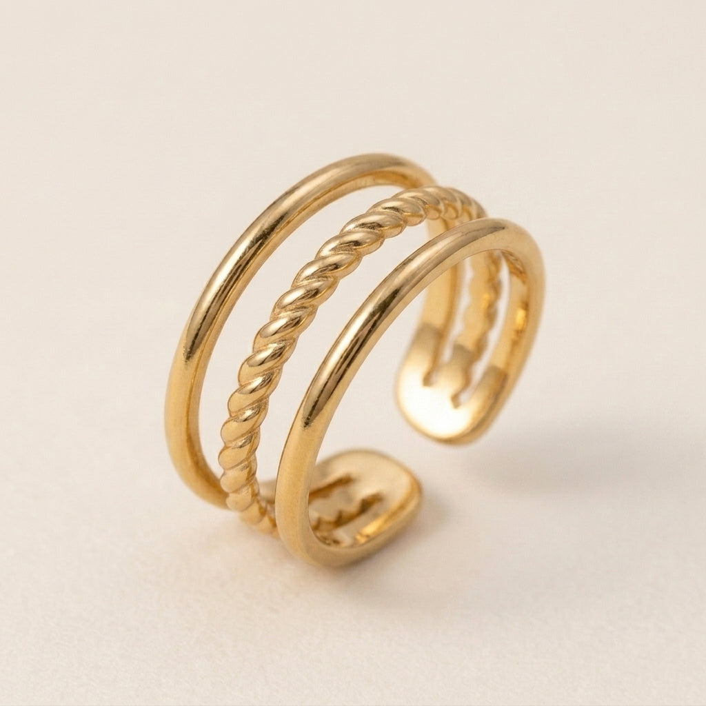 Drielaagse Gedraaide Ring