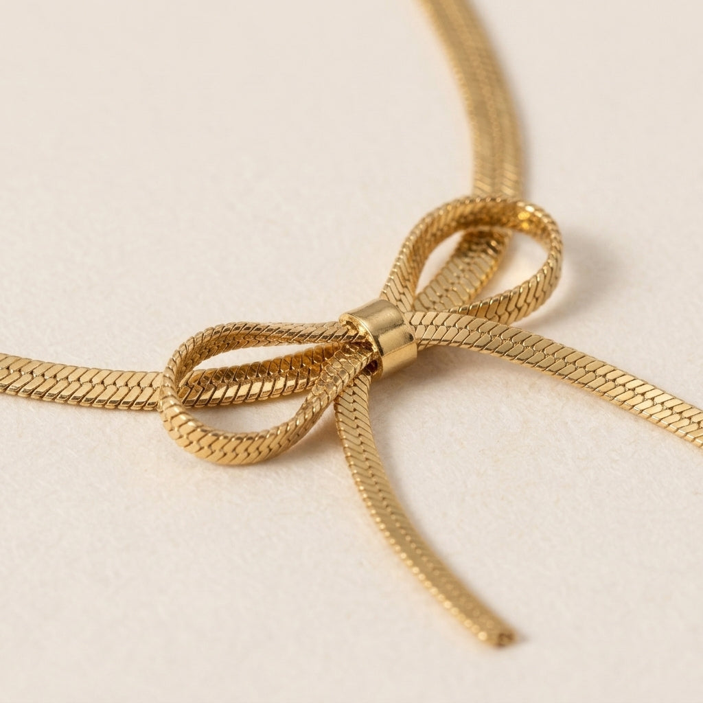 Strik Hanger Gouden Ketting