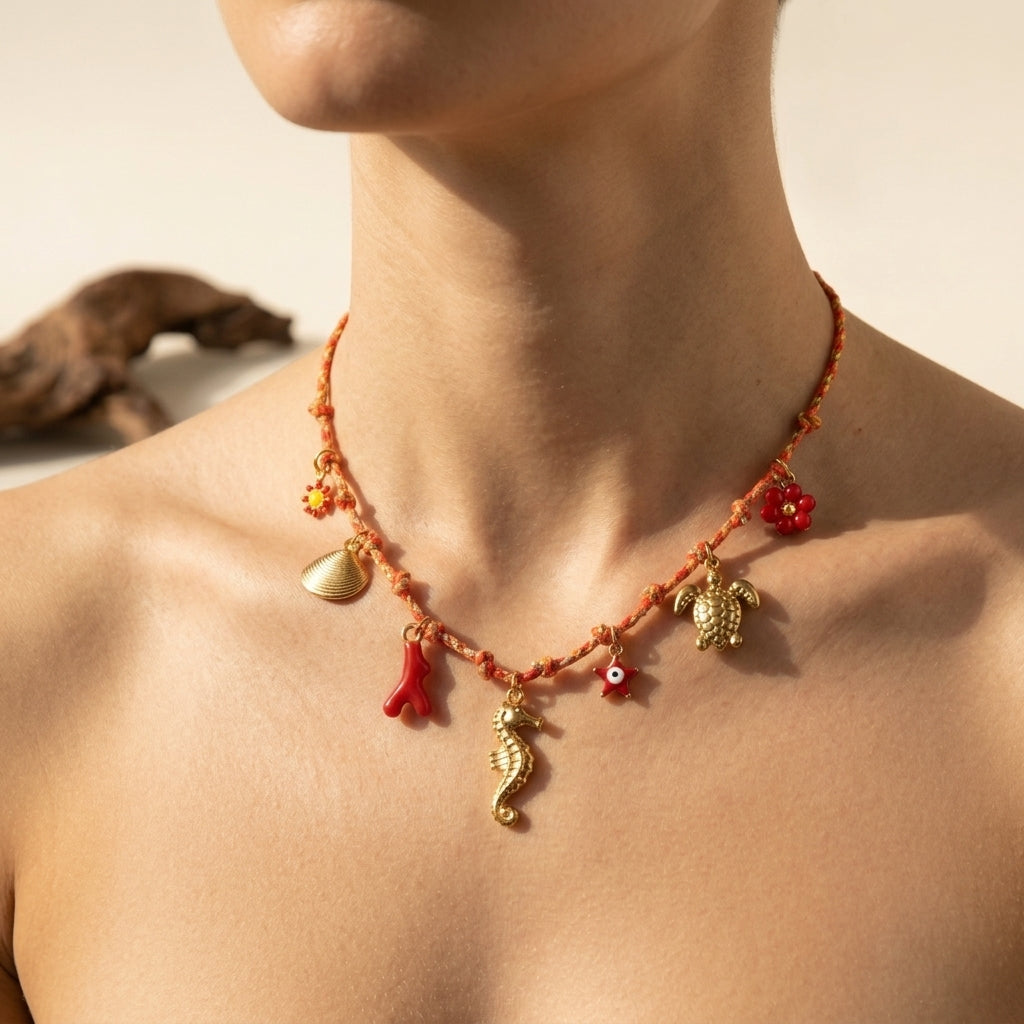 Rode Bedel Ketting