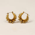 Kleine Crown Hoops Oorbellen