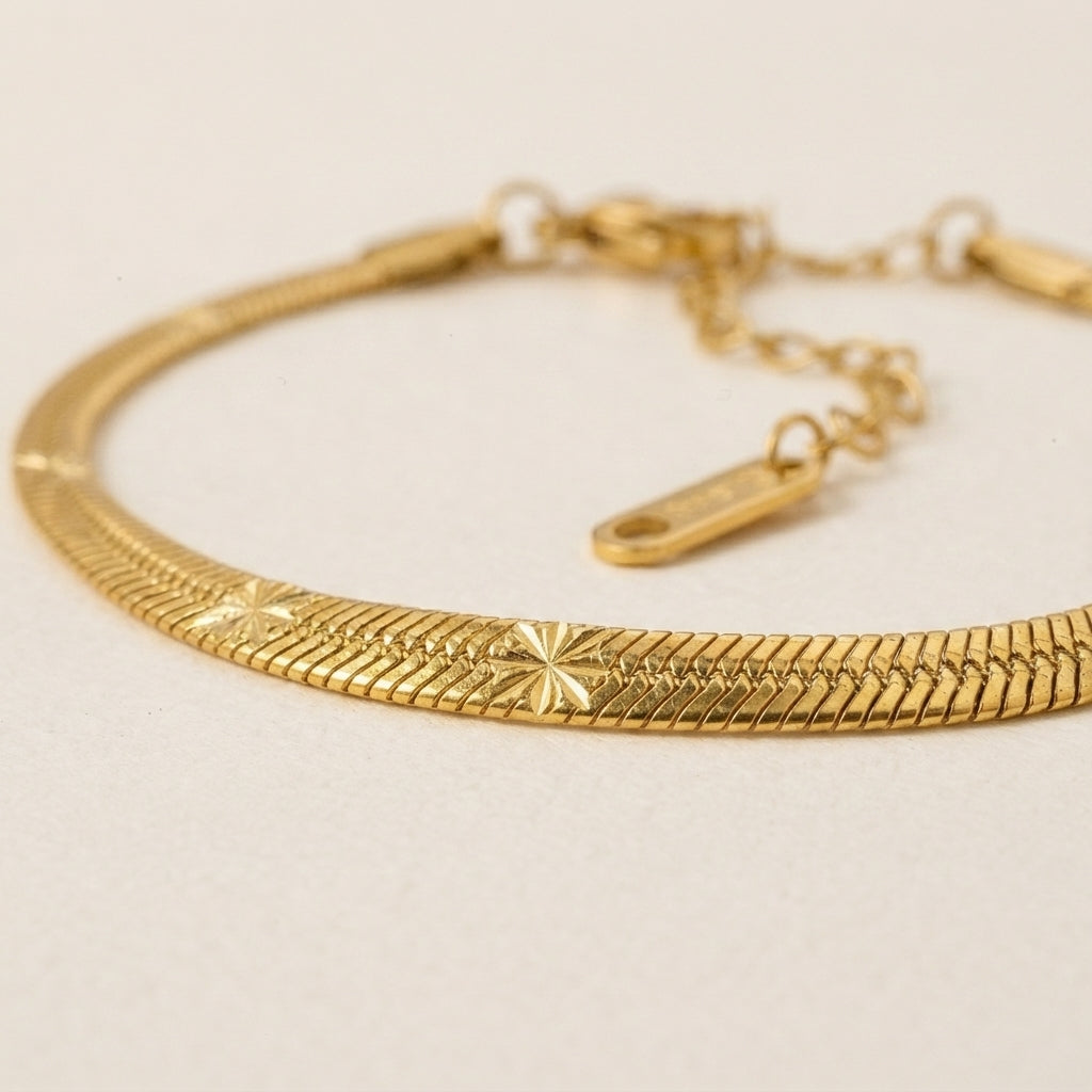 Ster-Patroon Slangenschakel Armband