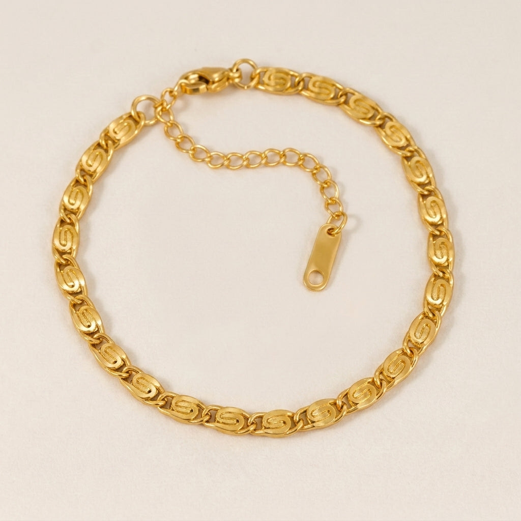 S-Vormige Schakel Armband