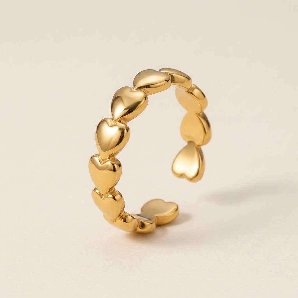 Gesculpteerde Hart Ring