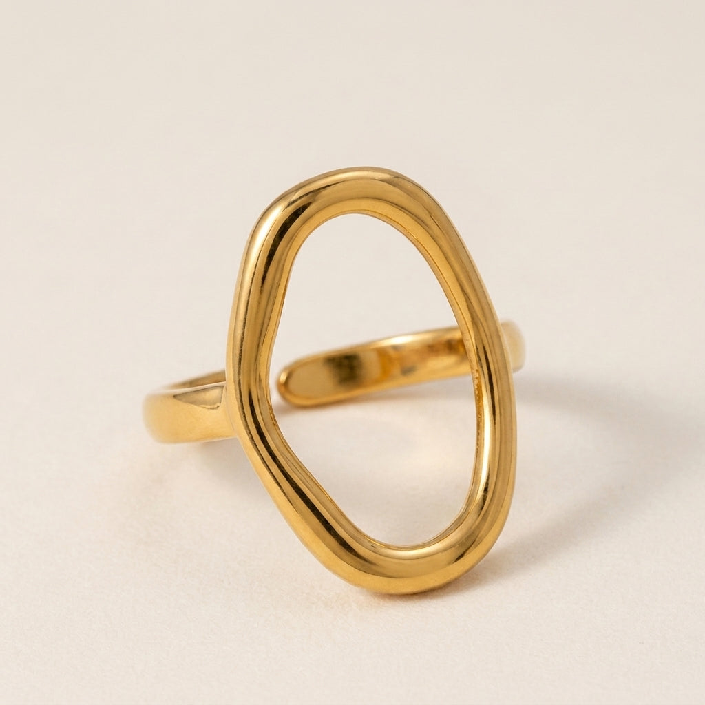 Ovale Gesculpteerde Ring