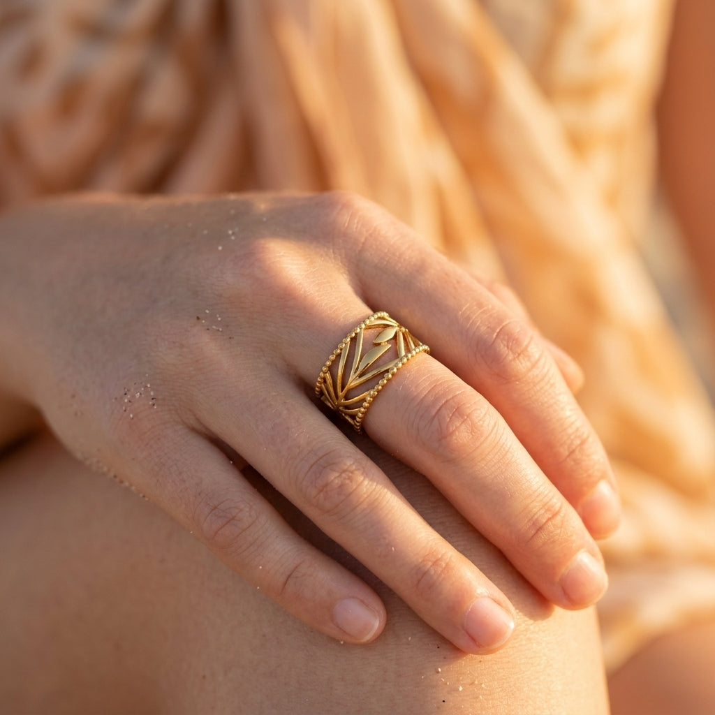 Blad Wikkel Ring
