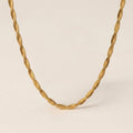 Twisted Platte Spiraal Ketting
