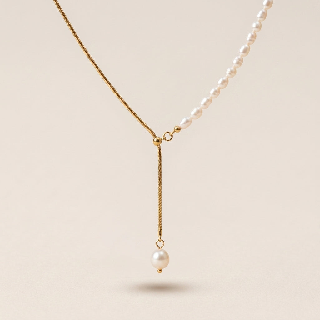 Halve Parel Ketting