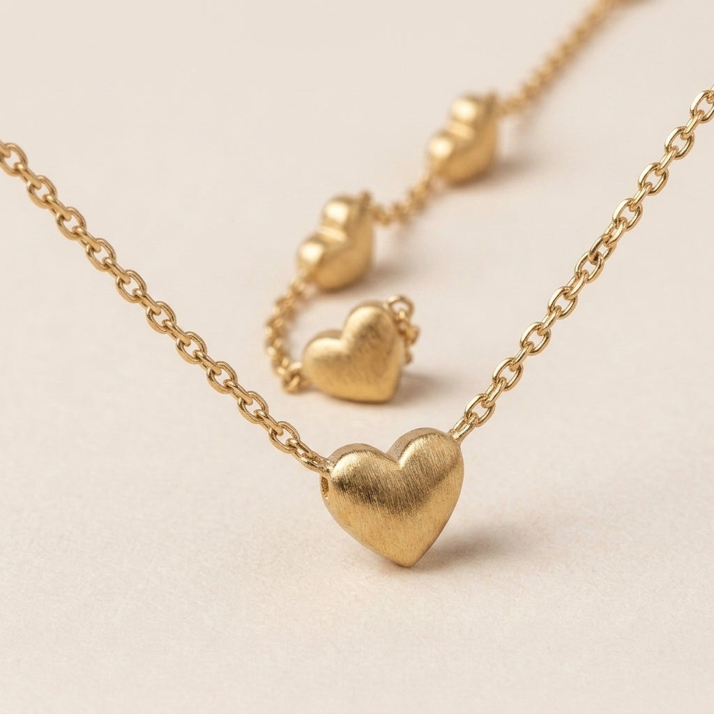 Minimalistische Hart Ketting